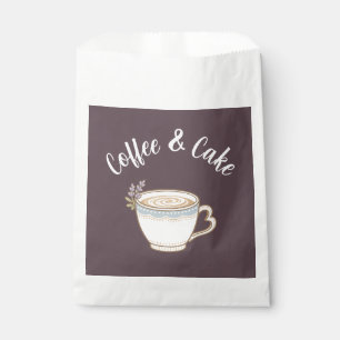 Kaffee- und Kuchensiegel-Aufkleber Geschenktütchen