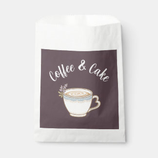 Kaffee- und Kuchensiegel-Aufkleber Geschenktütchen