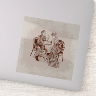 Kaffee und Liebe Aufkleber