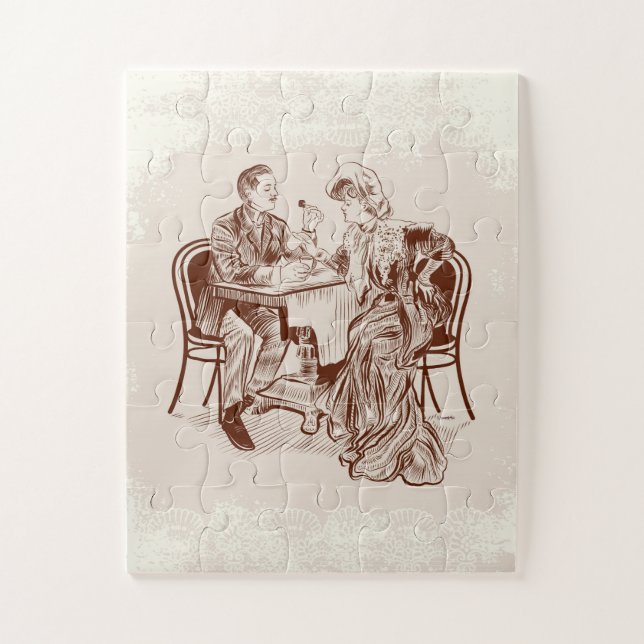 Kaffee und Liebe Puzzle (Vertikal)