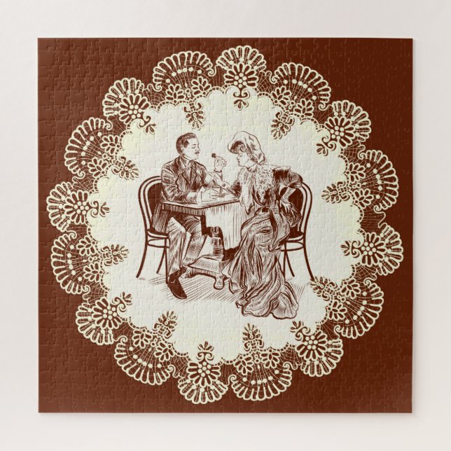 Kaffee und Liebe Puzzle (Vertikal)