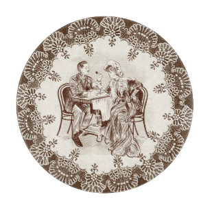 Kaffee und Liebe Schneidebrett