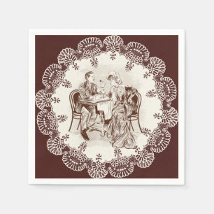 Kaffee und Liebe Serviette