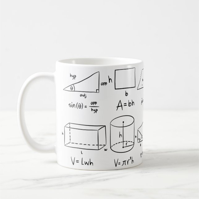 Kaffee und Mathematik lösen alle Probleme Kaffeetasse (Links)
