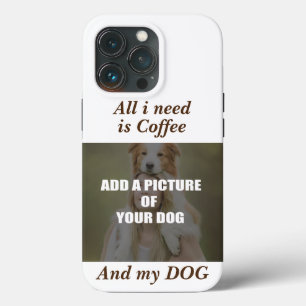 Kaffee und mein Hundebüt Kissen Case-Mate iPhone Hülle