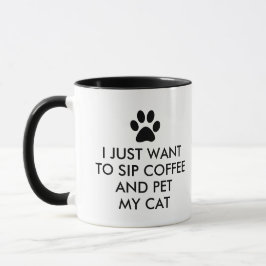Kaffee und meine Katze Big Tasse