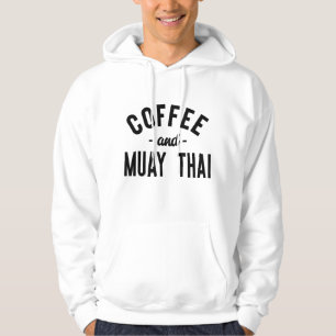 Kaffee und Muay Thai - Funny Martial Arts Fighter Hoodie