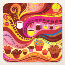 Kaffee- und Muffin-Muster