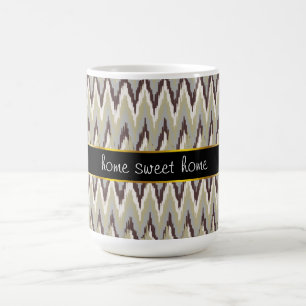 Kaffee und Sage iKat ZigZag Muster Kaffeetasse