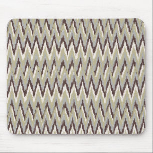Kaffee und Sage iKat ZigZag Muster Mousepad