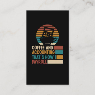 Kaffee- und Steuerprüfer Buchführung Visitenkarte