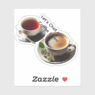 Kaffee und Tee Aufkleber