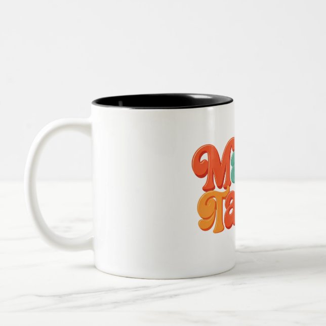 Kaffee und Tee Cup Mango Tango Zweifarbige Tasse (Links)
