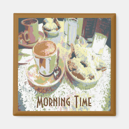 Kaffee und Tee New Orleans Café Aulait Donuts Magnet