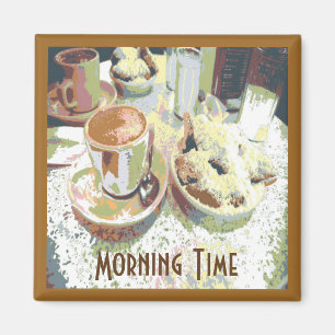 Kaffee und Tee New Orleans Café Aulait Donuts Magnet