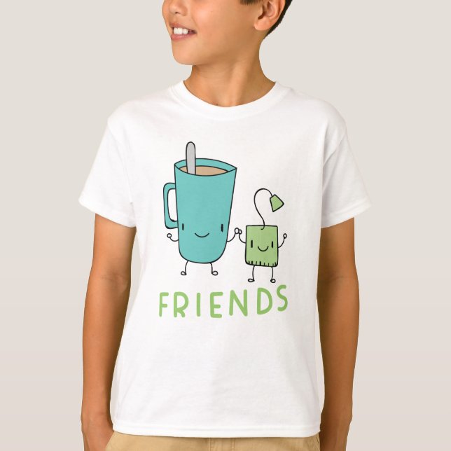 Kaffee- und Teebeutel Bester Freund T-Shirt (Vorderseite)
