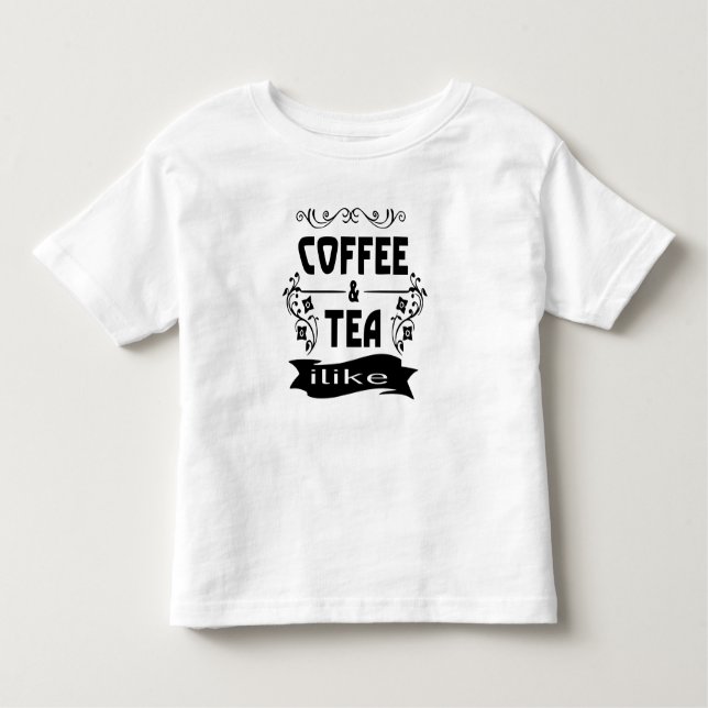 Kaffee- und Teeliebhaber Kleinkind T-shirt (Vorderseite)