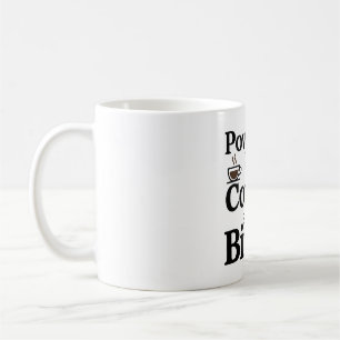 Kaffee und Vögel - Minimalistischer Vogelbeobachte Kaffeetasse