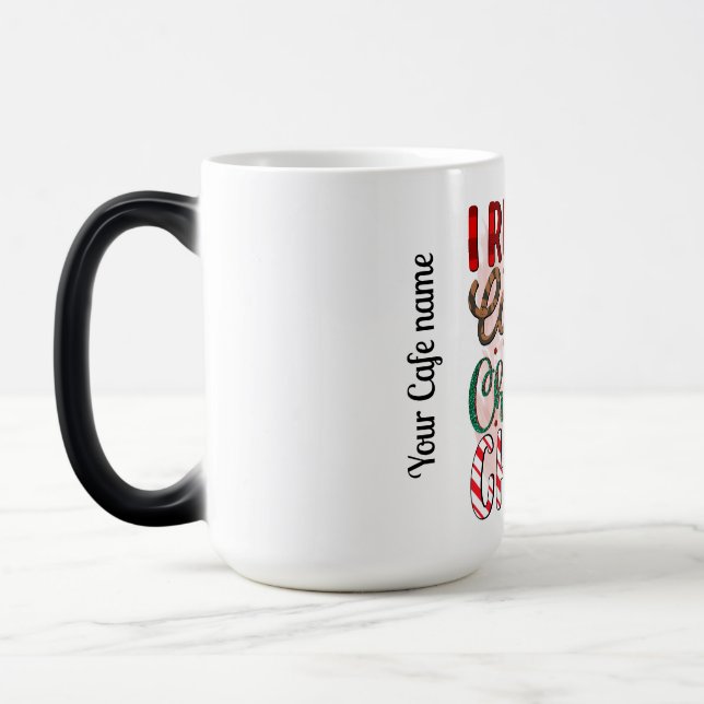 Kaffee- und Weihnachtscafé-Kunden Verwandlungstasse (Links)