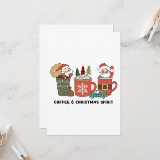 Kaffee und Weihnachtsgeist Einladung