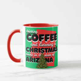 Kaffee und Weihnachtsmusik in Arizona Tasse