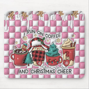 Kaffee und Weihnachtsschrei Mousepad