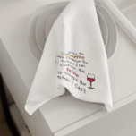 Kaffee und Wein Geschirrtuch<br><div class="desc">Gib mir Kaffee, um die Dinge zu ändern, die ich ändern kann, und Wein, um Dinge zu akzeptieren, die ich nicht akzeptieren kann</div>