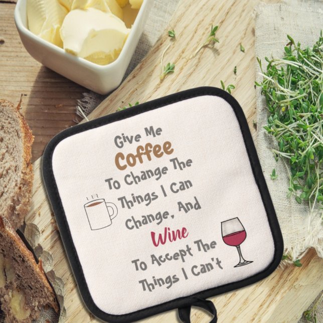 Kaffee und Wein Topflappen (Von Creator hochgeladen)