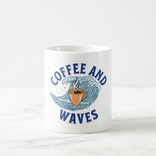 Kaffee und Wellen Kaffeetasse