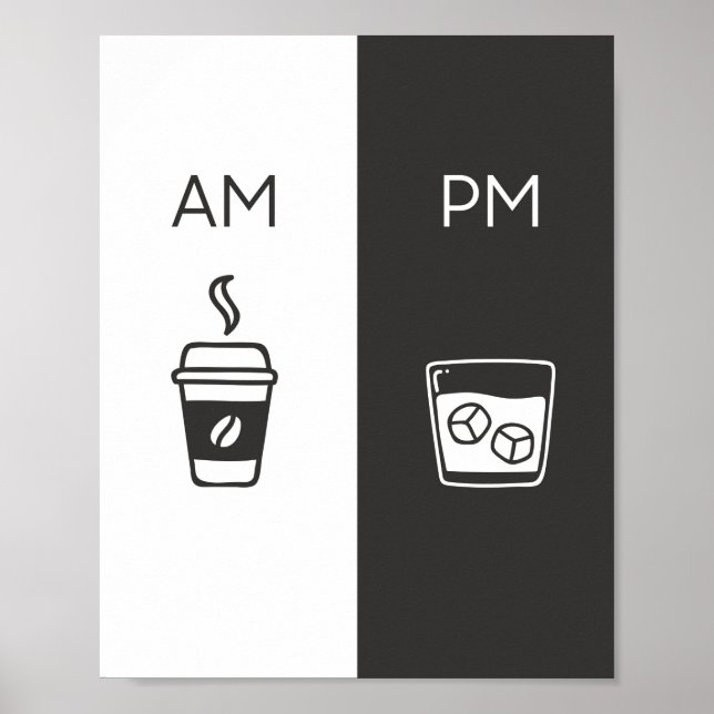 Kaffee und Whiskey - am/am Poster (Vorne)