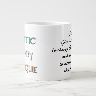 Kaffee- und Whiskey-Ruhe mit Logo Jumbo-Tasse