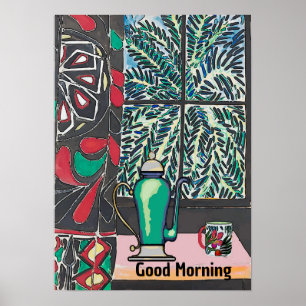 Kaffee unter Fenster nach dem Matisse Poster