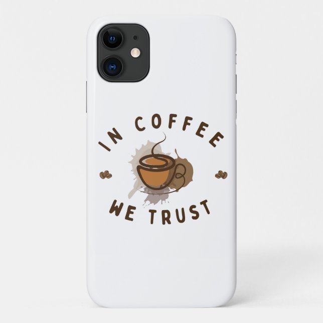 Kaffee vertrauen wir lustig Case-Mate iPhone hülle (Rückseite)