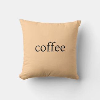 Kaffee Vibes Cream Throw Kissen