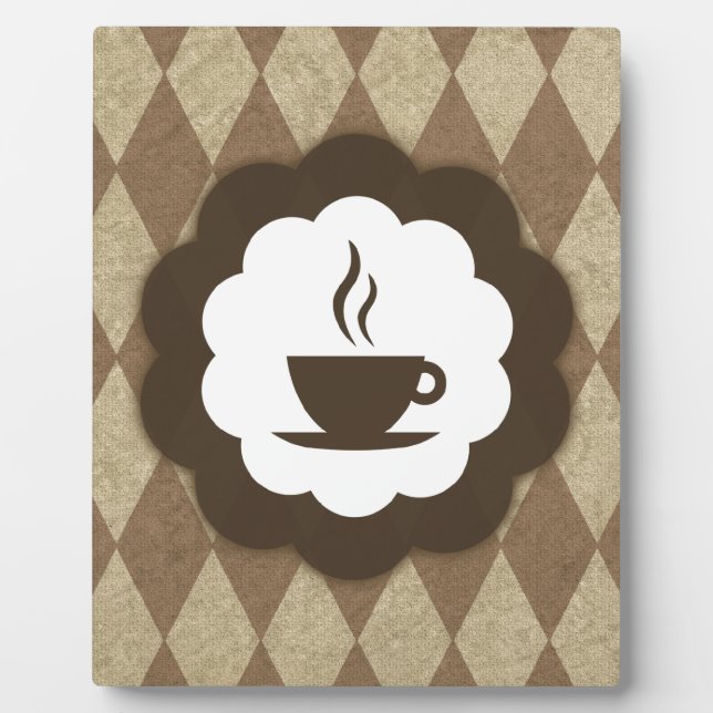 Kaffee Vintage Fotoplatte (Vorderseite)