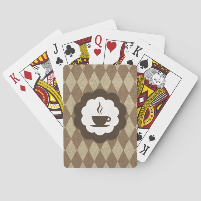 Kaffee Vintage Spielkarten (Rückseite)
