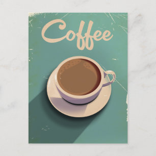 Kaffee Vintage-Werbung Postkarte