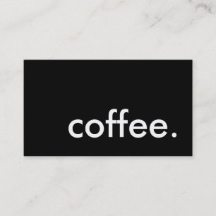 Kaffee. Visitenkarte