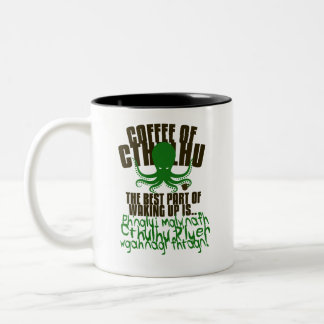 Kaffee von Cthulhu Zweifarbige Tasse