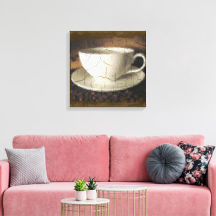 Kaffee von früher leinwanddruck