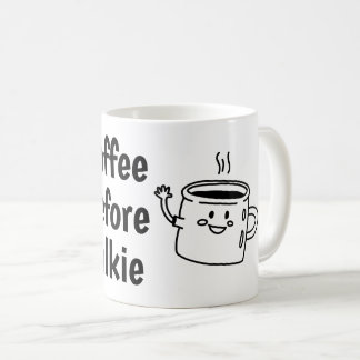 Kaffee vor dem Reden Kaffeetasse