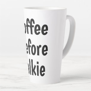 Kaffee vor dem Reden Milchtasse