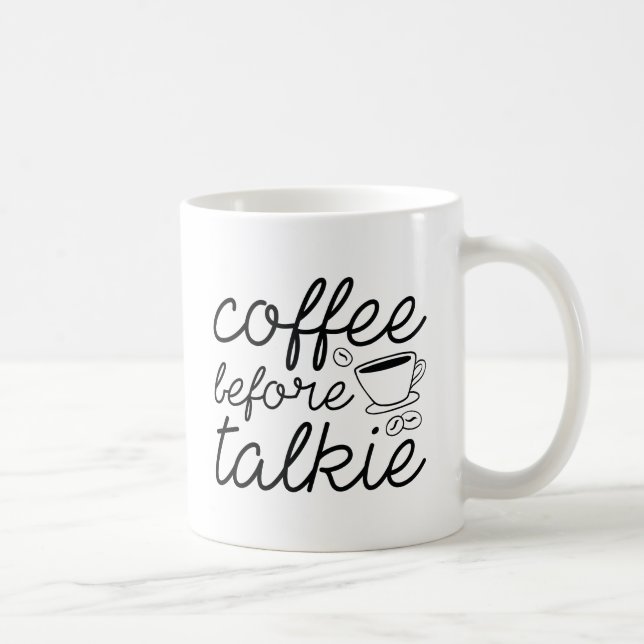 Kaffee vor Talkie Kaffeetasse (Rechts)