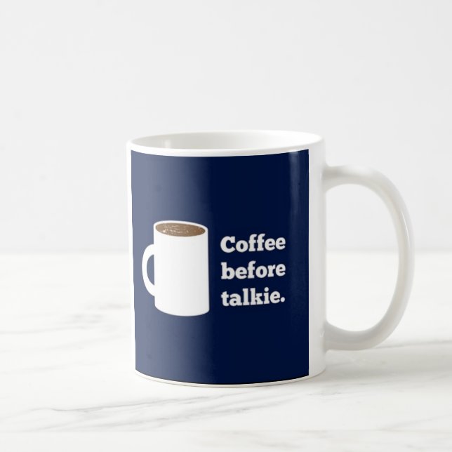 Kaffee vor Talkie-Tasse Tasse (Rechts)