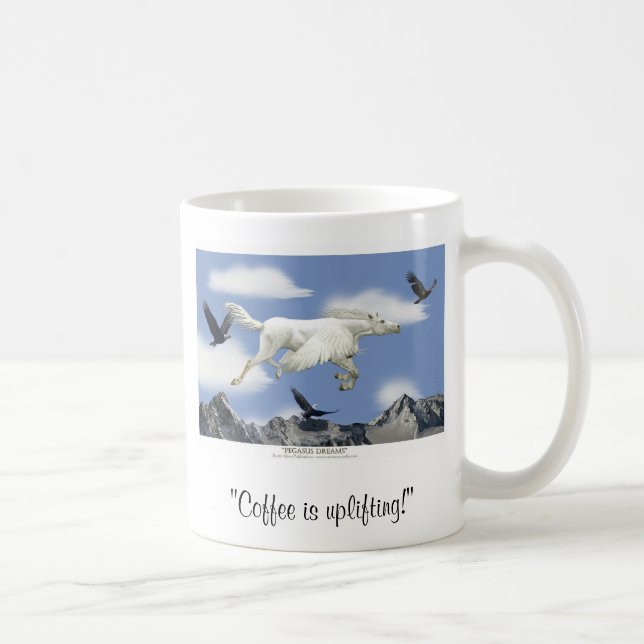 KAFFEE WÄHLT! Pegasus Art Tasse (Rechts)