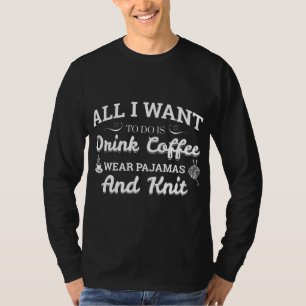 Kaffee Wear Pajamas und Strick T-Shirt