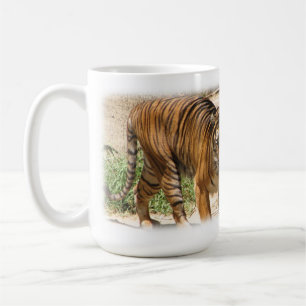 Kaffee wecke den Tiger hoch! Tasse