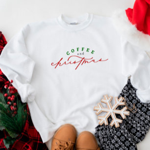 Kaffee & Weihnachts Niedliches Drehbuch Feiertag S Sweatshirt