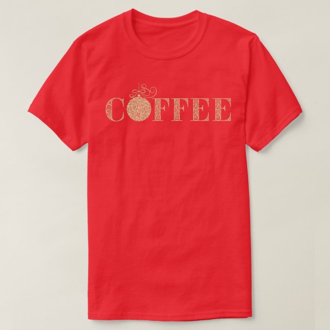 Kaffee Weihnachtsball T-Shirt (Design vorne)