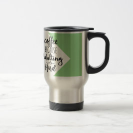 Kaffee, weil Adulting stark | schicke Typografie Reisebecher